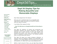 Tablet Screenshot of dept56tips.com